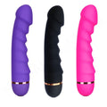 E-48 RidgePulse vibrator with textured surface and sleek design, shown in a close-up image highlighting its ergonomic shape.