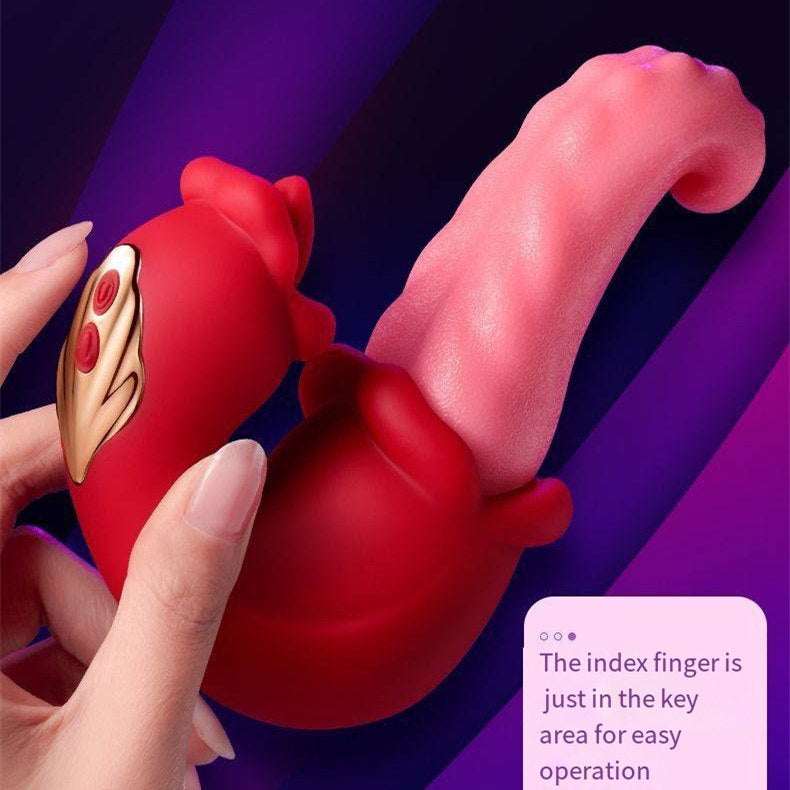 VelvetWhirl Tongue Stimulator by E-31 featuring soft velvet texture and dynamic design for sensory stimulation.
