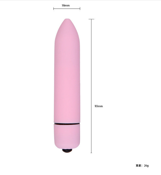 A-54 WhisperBliss Bullet Vibrator perfume bottle with sleek design and minimalist label, placed on a neutral background.