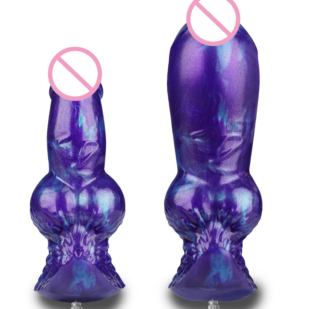 C-45 galactic violet inflatable fantasy dildo with detailed texture and vibrant purple color, designed for immersive pleasure use.