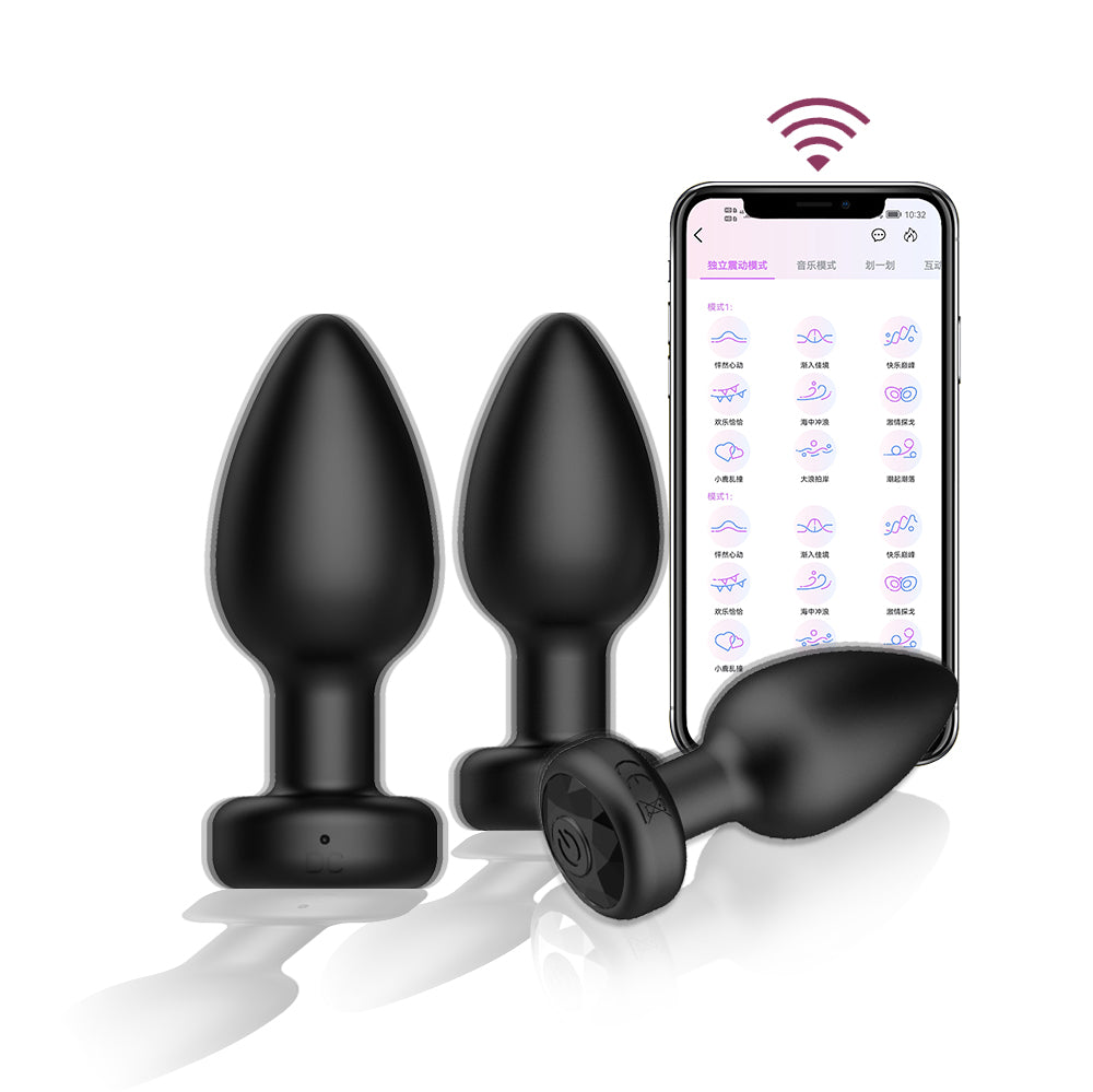 F-32 EchoPulse Anal Thruster showing sleek silicone design with textured surface and ergonomic shape for comfortable use
