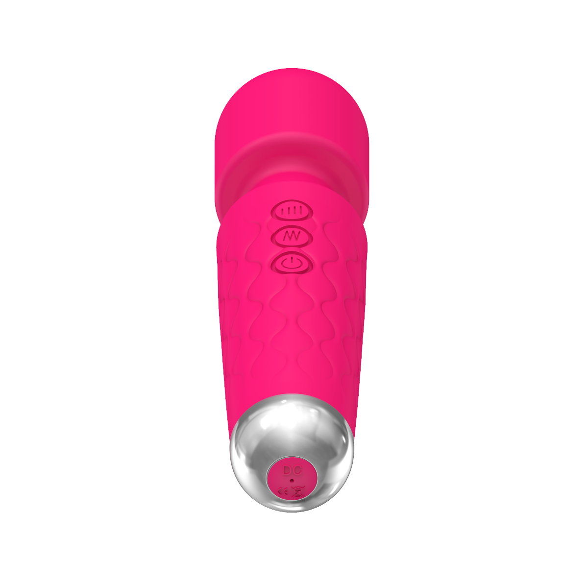 E-410 PulseHarmony Wand Vibrator in vibrant purple with textured handle and smooth massage head, designed for personal pleasure.