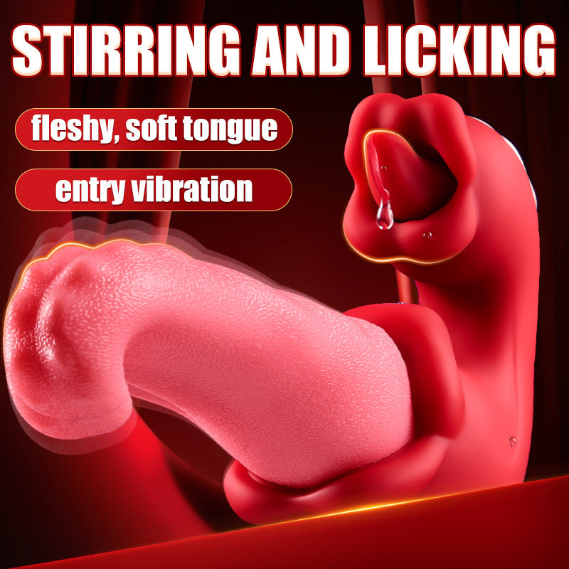 VelvetWhirl Tongue Stimulator by E-31, soft velvet surface with textured design for pleasurable oral stimulation.