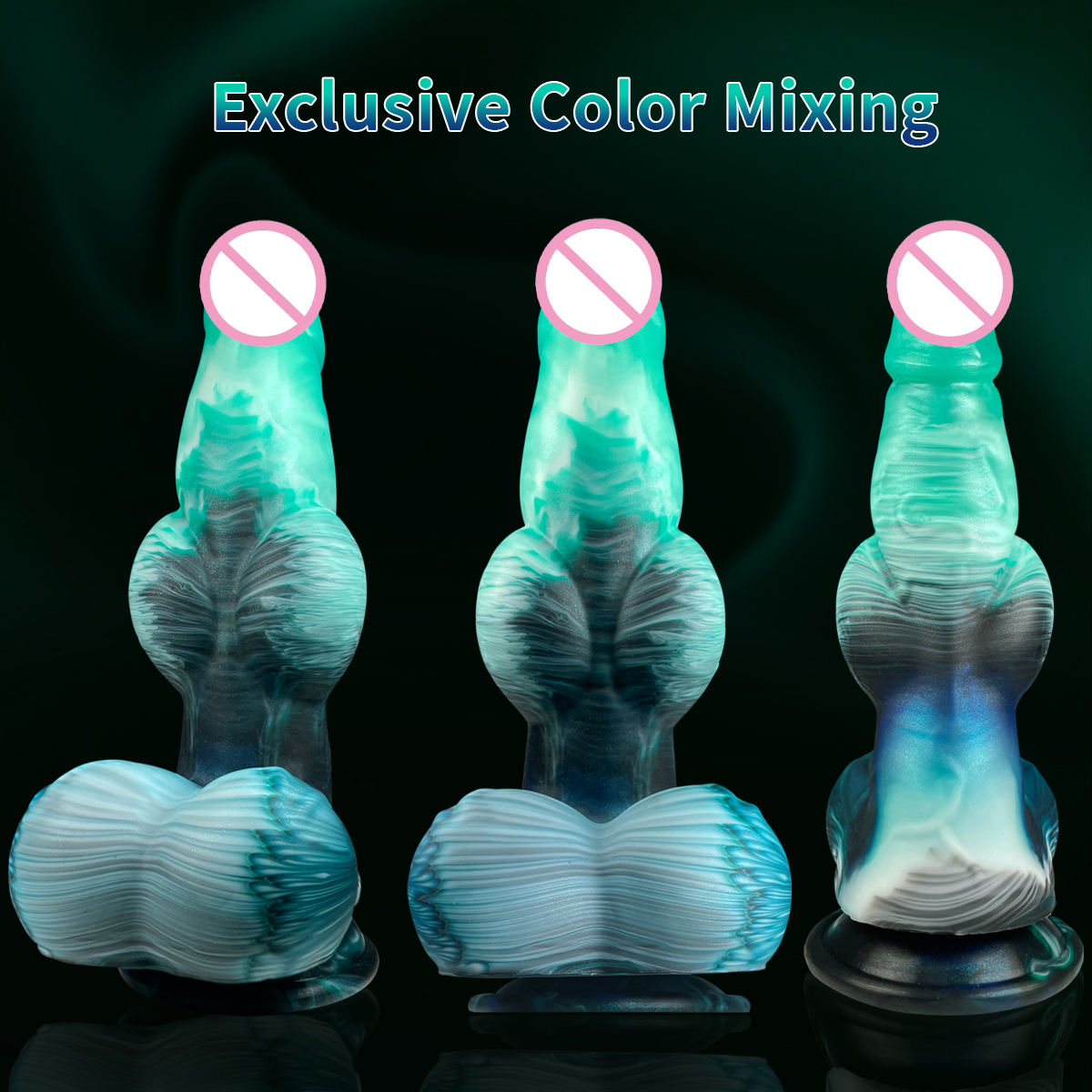 Blue inflatable fantasy dildo shaped like a turquoise dragon by B-31, featuring detailed dragon design and inflatable feature.