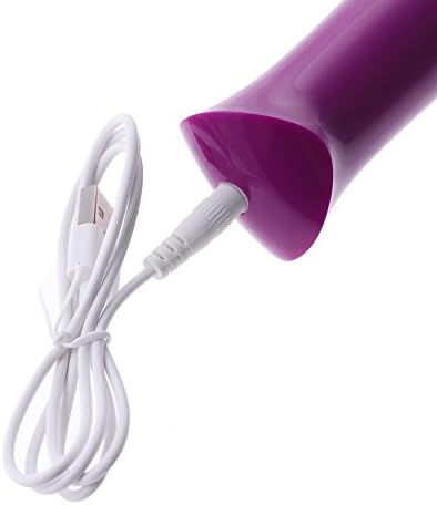 E-51 Magic Wand Mini vibrator in black, compact design with textured handle, lightweight and portable for personal use.