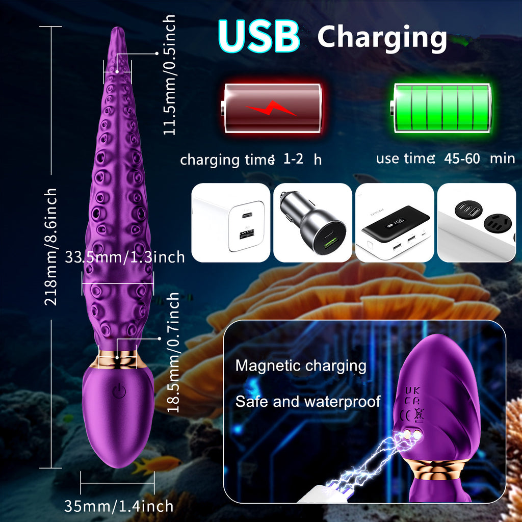VelvetWhirl Tongue Stimulator by E-31, close-up of textured velvet surface designed for oral pleasure and stimulation.