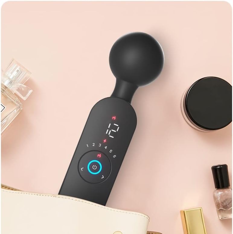 F-37 Ares Smart Vibrator with heating function, sleek black personal pleasure device with smooth design and control buttons.