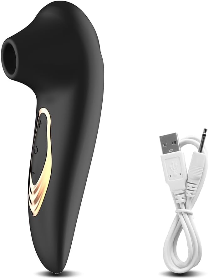 F-42 EchoKiss Suction Vibrator with smooth shape and textured surface, designed for targeted pleasure and intimate stimulation.