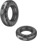 A-44 LED Cock Ring with 10 vibration modes, featuring an LED display, made of smooth silicone for enhanced pleasure.