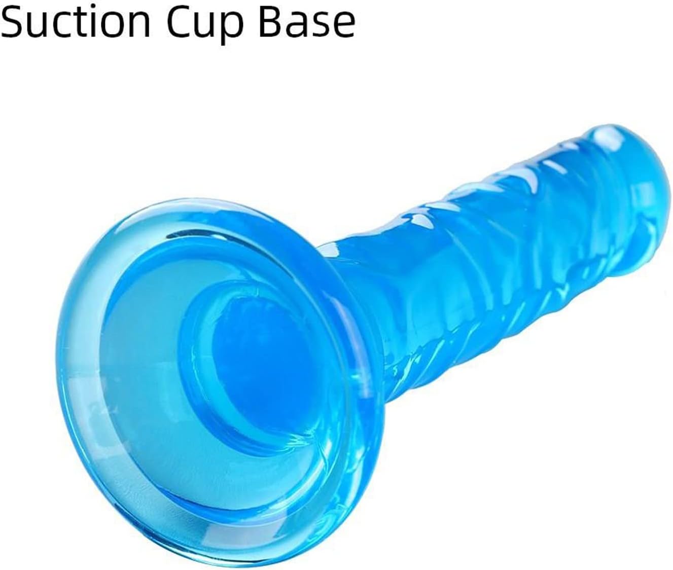 Flexible mini dildo with suction cup from A-41, featuring a realistic phallus design for versatile use and secure attachment.