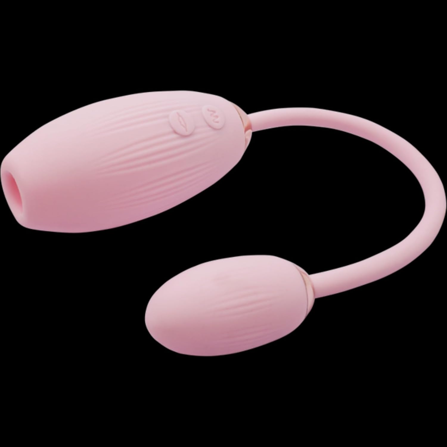 Flexible D-43 Hurricane Petals clitoris sucker with leaf design, showcasing the textured silicone surface and ergonomic shape.