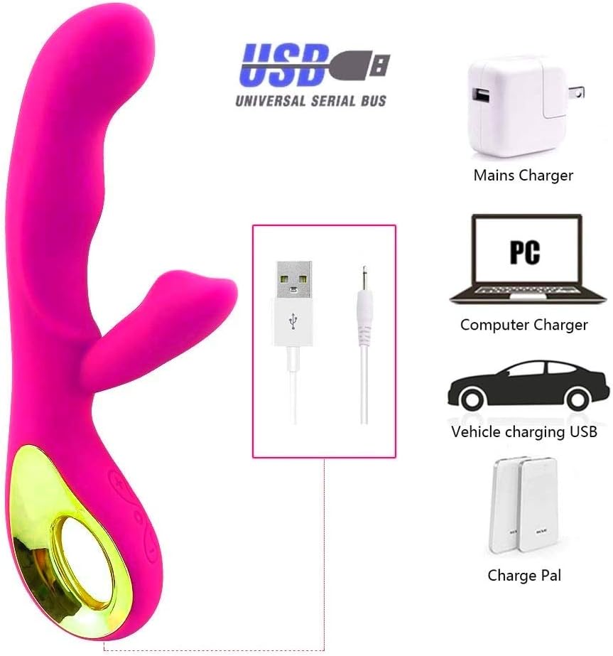 F-35 GoldenAngel II dual motor rabbit vibrator with ergonomic design and textured surface for enhanced pleasure.