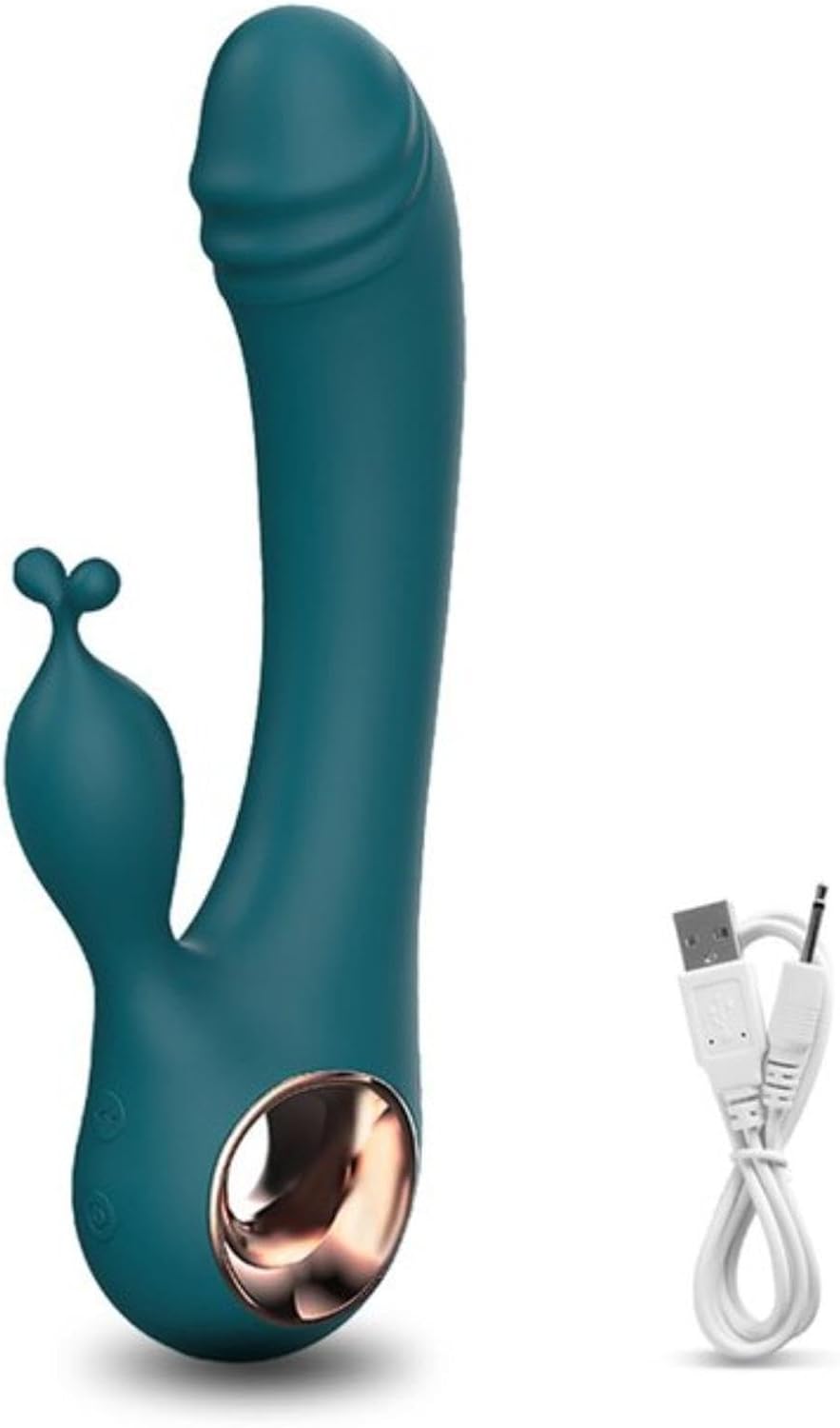 AntlerKiss Dual Motor Rabbit Vibrator by C-33, showing the sleek dual-motor design with smooth silicone surface and ergonomic shape.