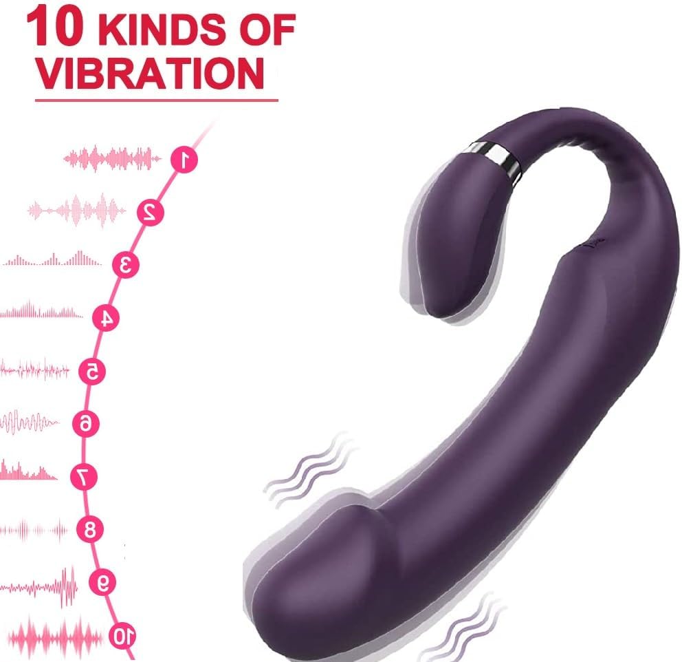 E-34 Doppel Feuer strap-on-vibrator with adjustable straps and dual vibrating shafts on a white background