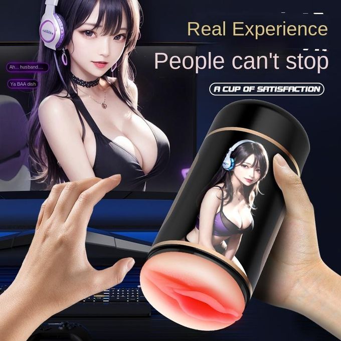 A-39 Anime Lippen automatische Masturbator with realistic lips and textured interior for simulated oral sensation.