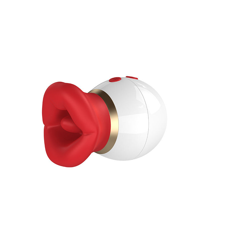 D-35 KissVortex Oral Delight device with sleek design, shown on a white background, highlighting its ergonomic shape and smooth surface.