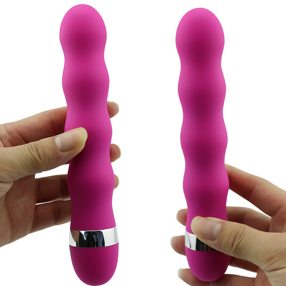 E-27 FlexiGlow vibrator with smooth, flexible design and textured surface for enhanced pleasure, shown in a sleek black finish.
