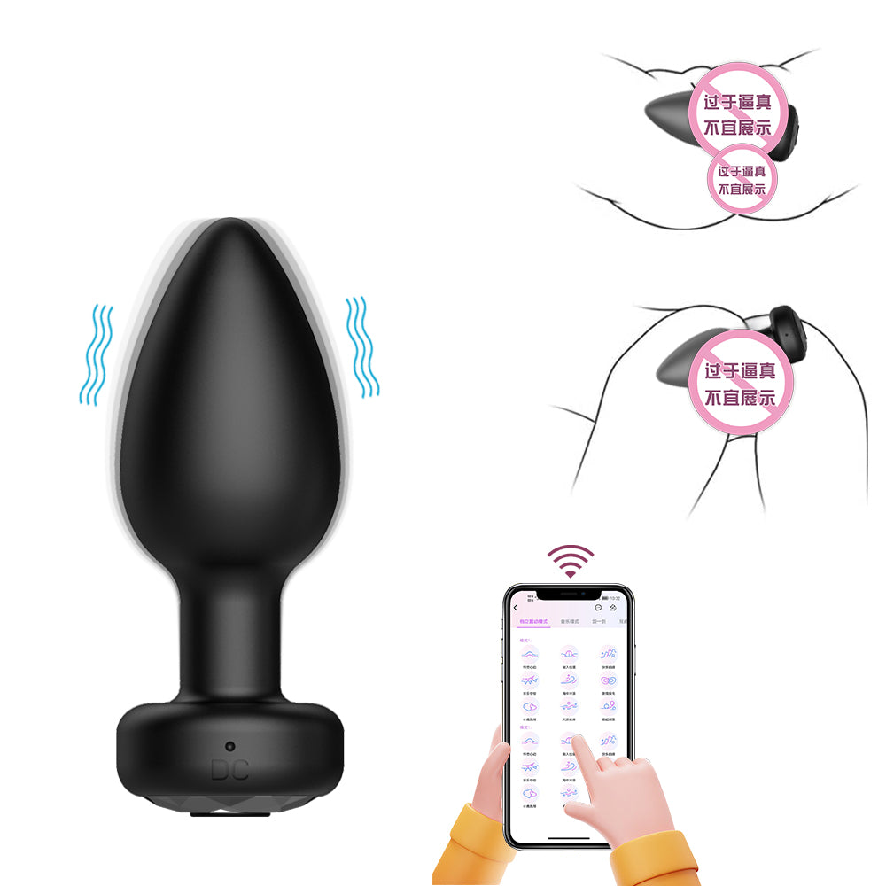 F-32 EchoPulse Anal Thruster with textured surface and ergonomic design for comfortable anal stimulation.