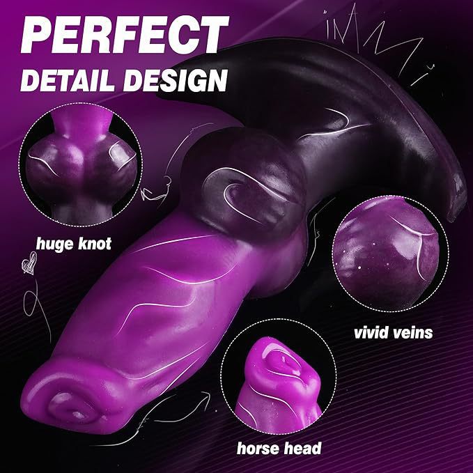 C-21 Violetter Riese inflatable anal plug displayed, featuring a purple, balloon-like design and adjustable inflation for comfort.