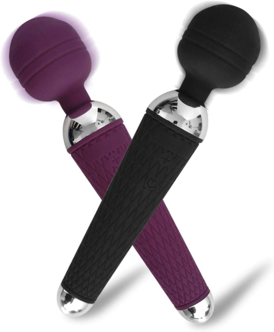 C-24 Mini Wand Massager, small personal vibrator with a smooth, rounded head for targeted massage and discreet pleasure.