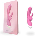 VelvetBunny Ripple Rabbit Vibrator by E-33, featuring smooth velvet texture and ergonomic design for targeted stimulation.