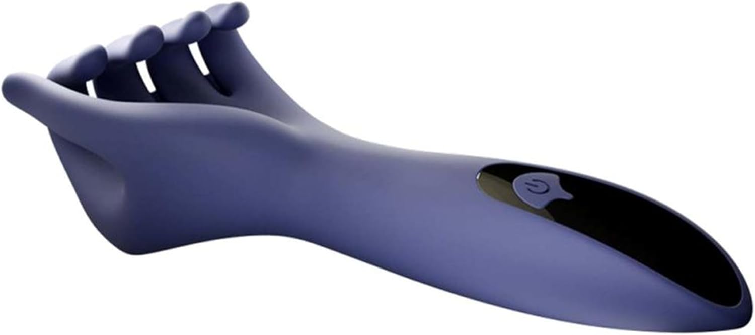 D-44 Hand of Lust vibrator, compact personal massage device with ergonomic design, black color, suitable for intimate use.