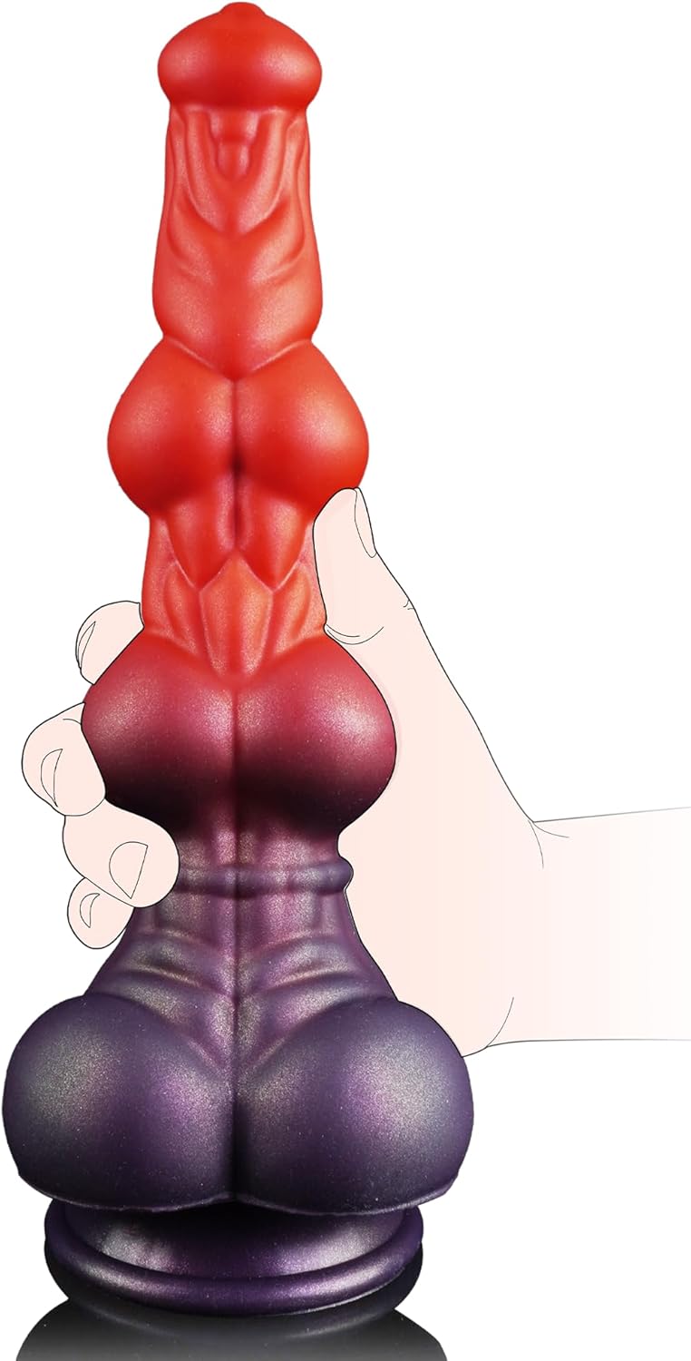 Large horse-shaped dildo with knot from C-22, featuring realistic details and a sizable, textured design for enhanced stimulation.