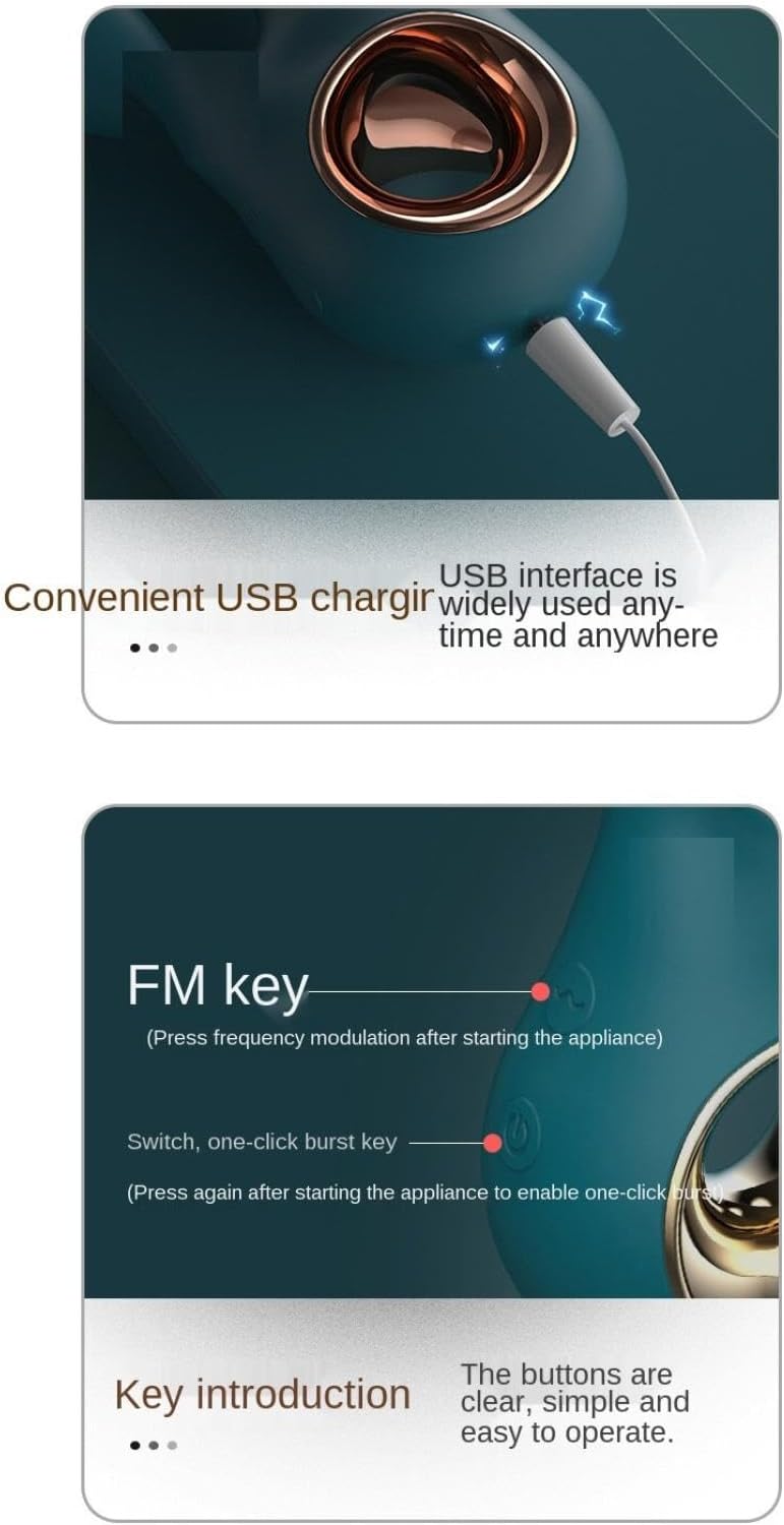 AntlerKiss C-33 dual motor rabbit vibrator with textured body and dual motors, shown in close-up view.