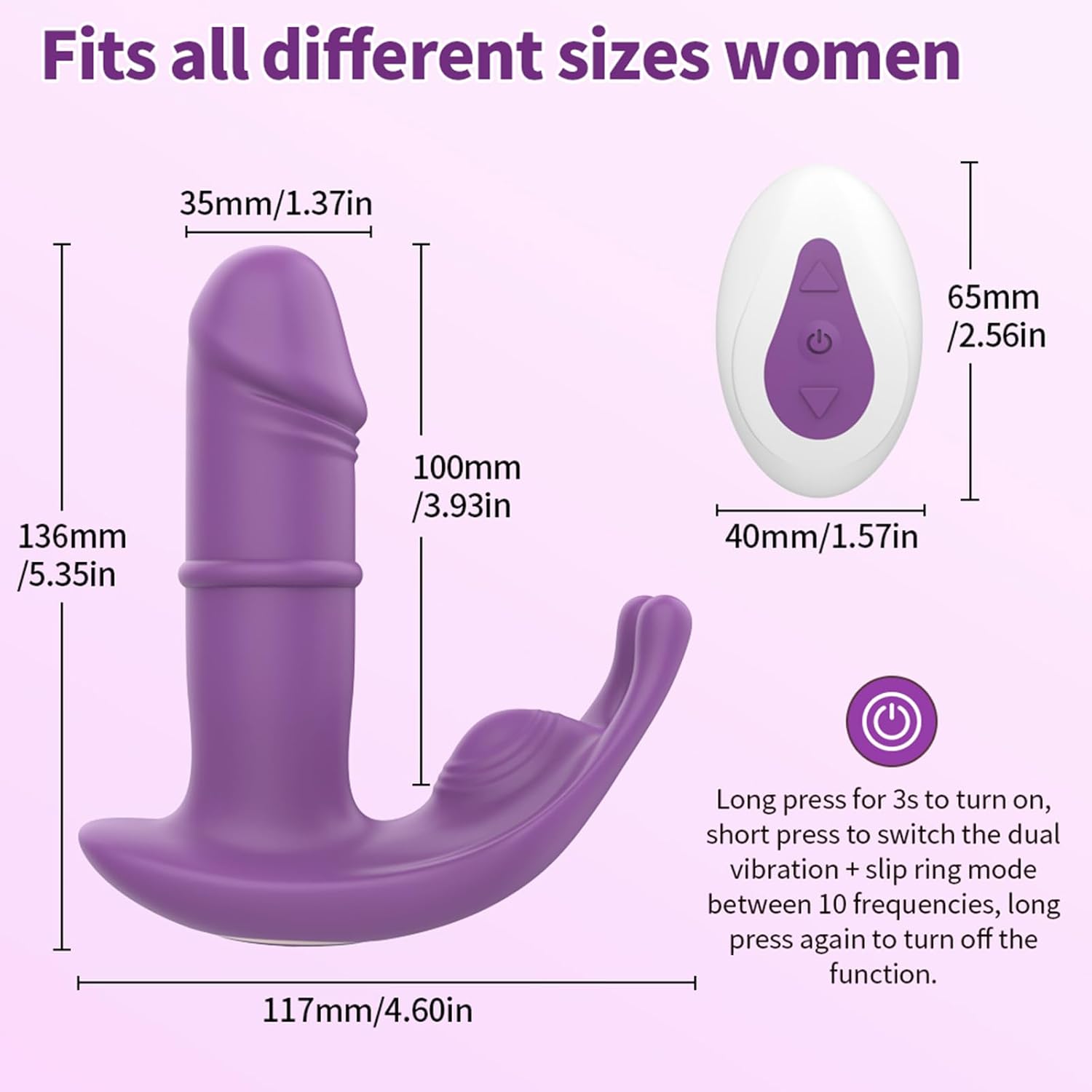 F-41 dual pleasure ring vibrator with textured design and adjustable strap for enhanced intimacy and stimulation.