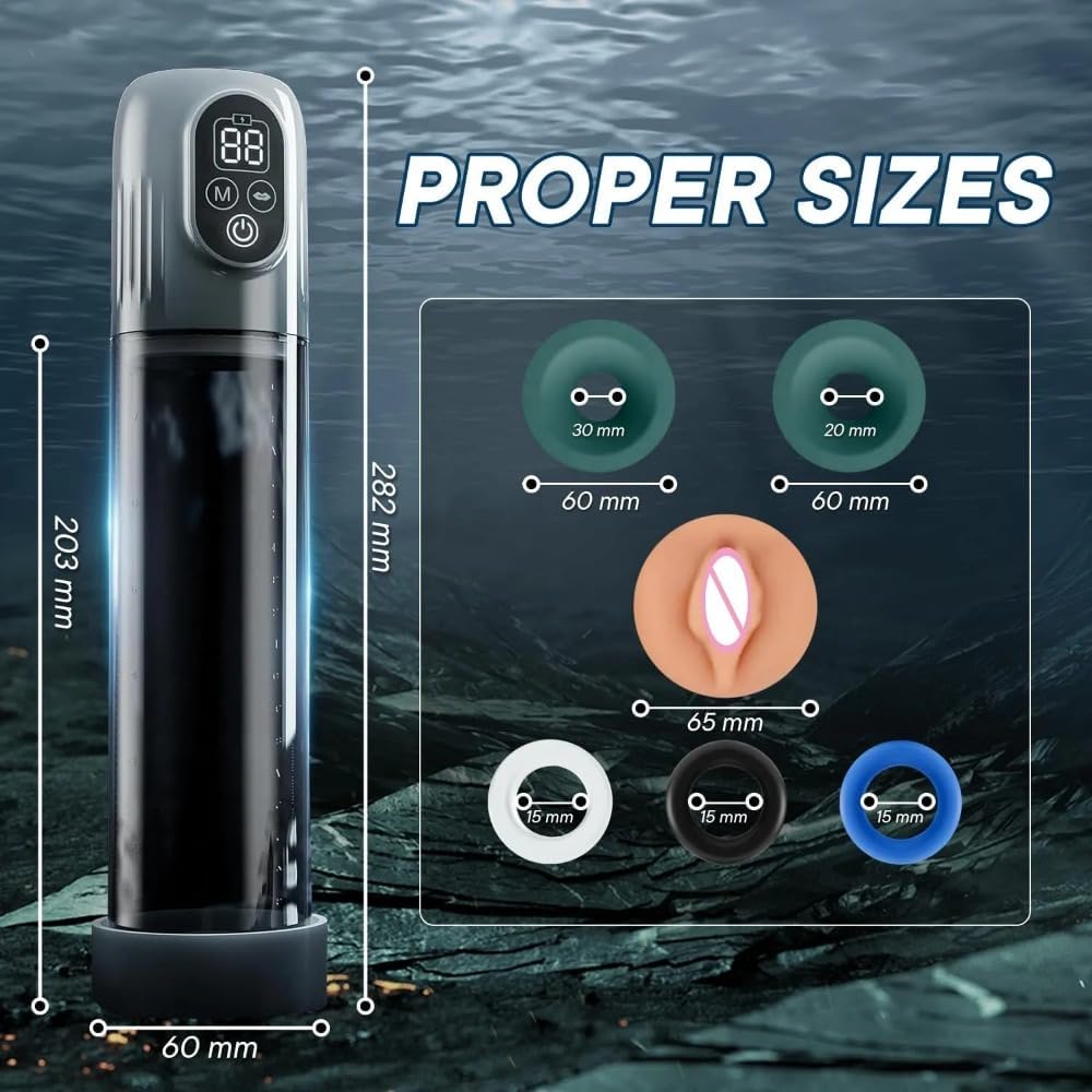 B-11 Digital Titan electric vacuum pump with digital display and stainless steel body for precise air pressure control.
