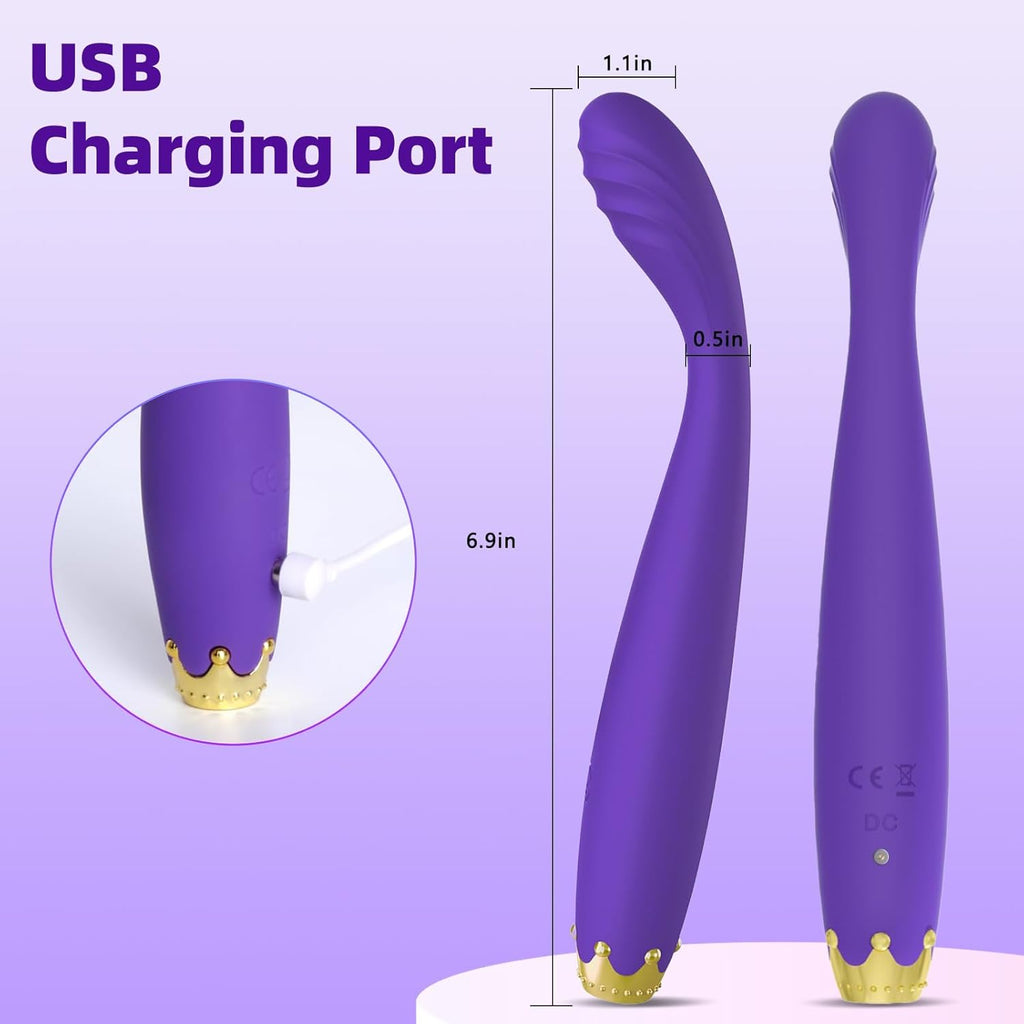 GoldenCrown Wave G-Spot Vibrator by F-43, pink silicone body with curved shape for G-spot stimulation, close-up view.