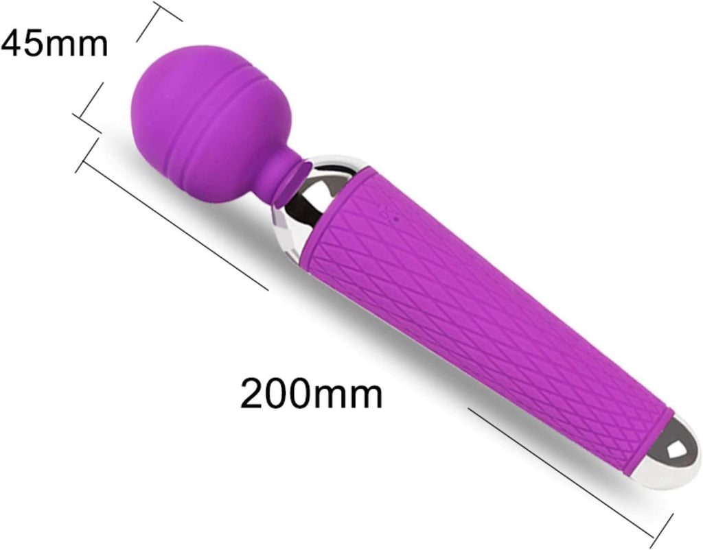 C-24 Mini Wand Massager mini wand vibrator with smooth ergonomic design and flexible head for targeted pleasure.