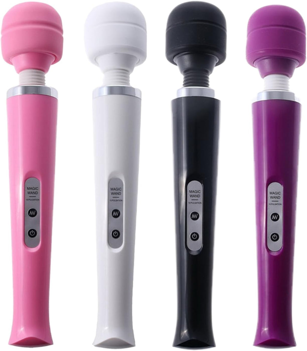 E-51 Magic Wand Mini vibrator with smooth black body and compact design, ideal for discreet personal use.