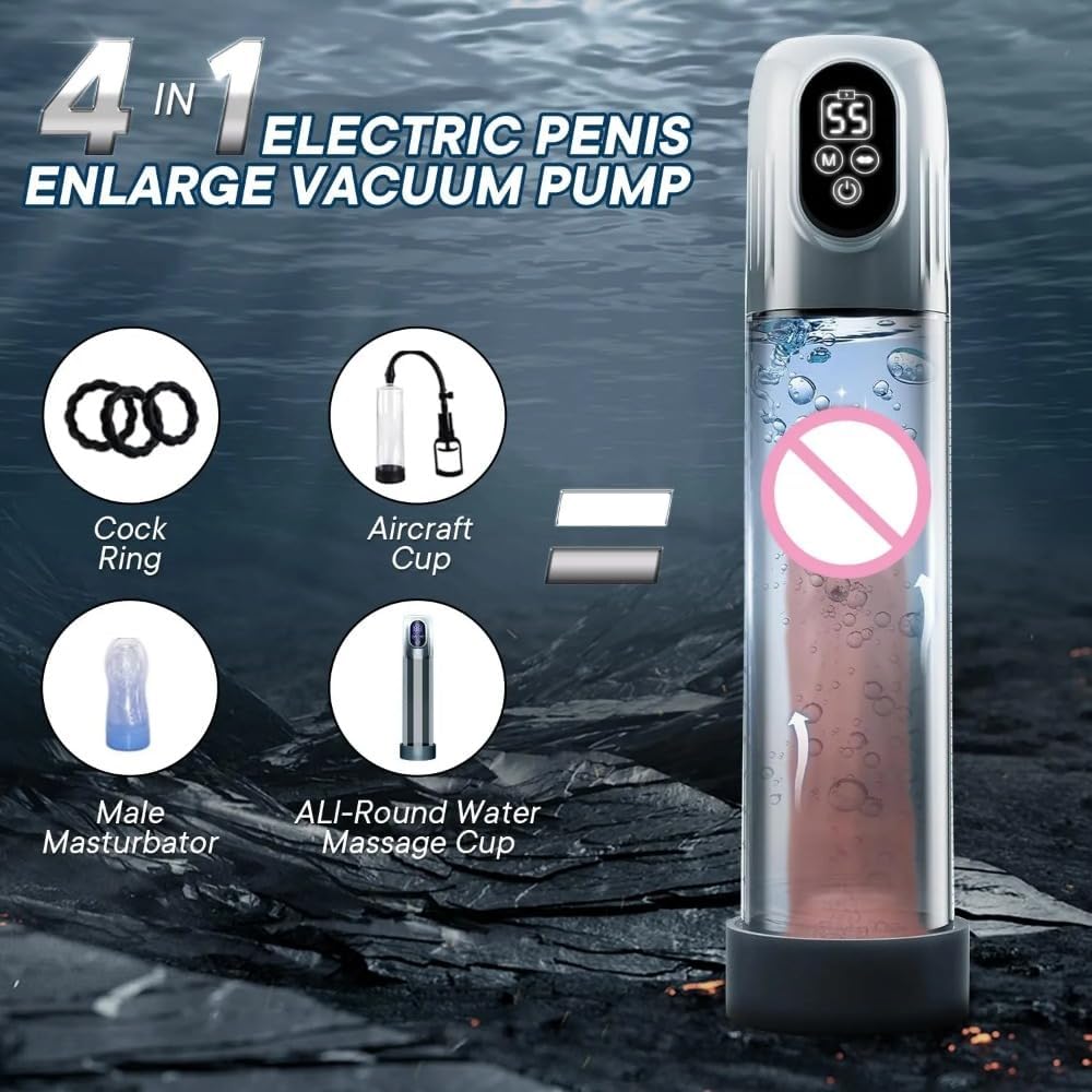 B-11 Digitaler Titan elektrische Vakuum-Pumpe with digital controls and display, shown in a sleek black design.
