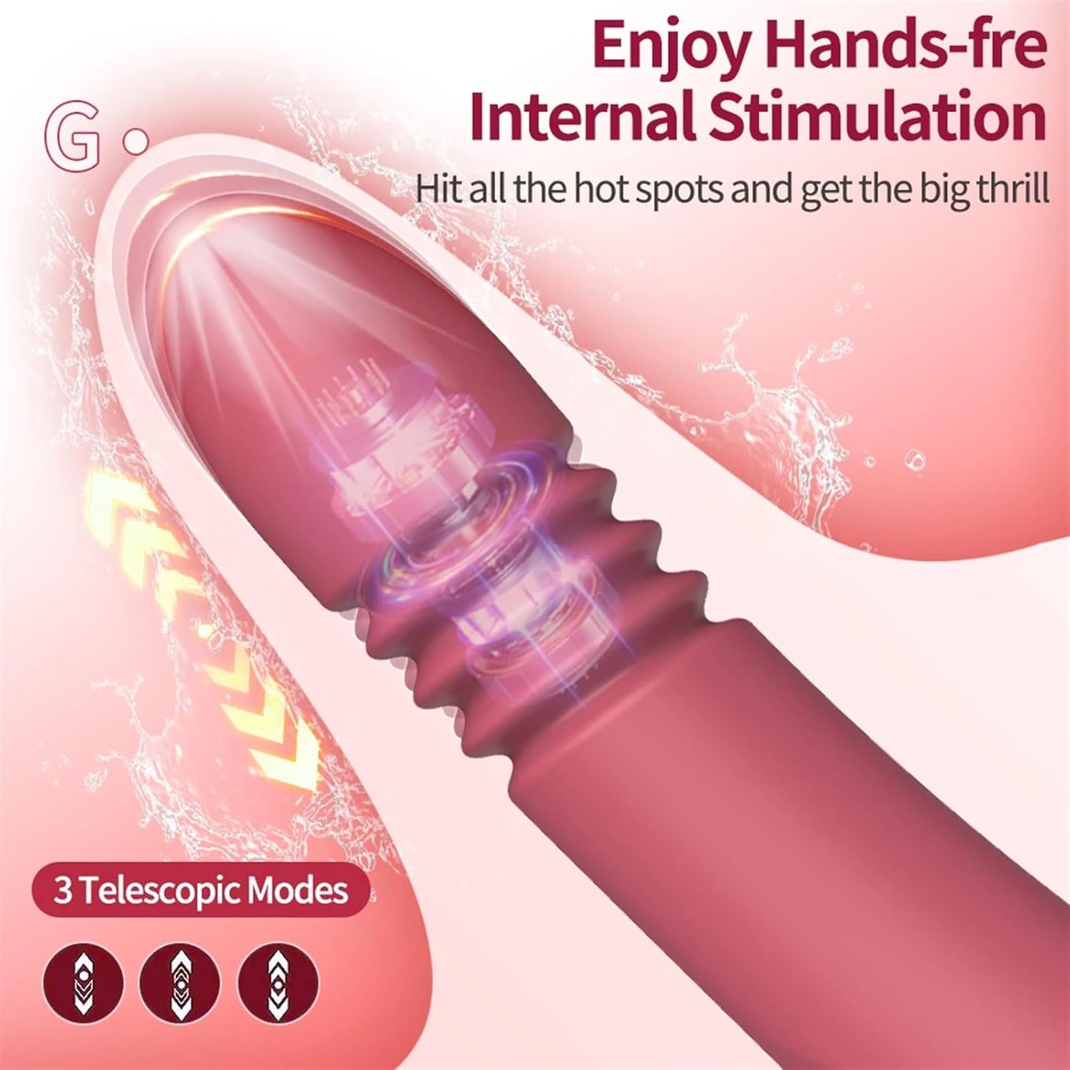 B-32 telescopic teaser tool with extendable metal shaft and handle, used for animal training or pest control.
