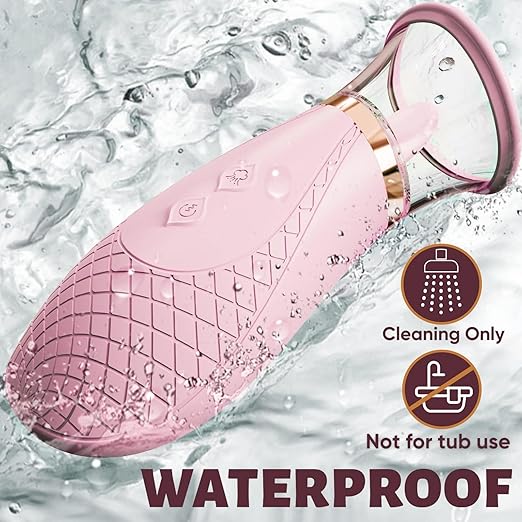 E-37 WhisperKiss Suction Wand in soft pink with textured surface and adjustable suction settings, designed for personal pleasure.