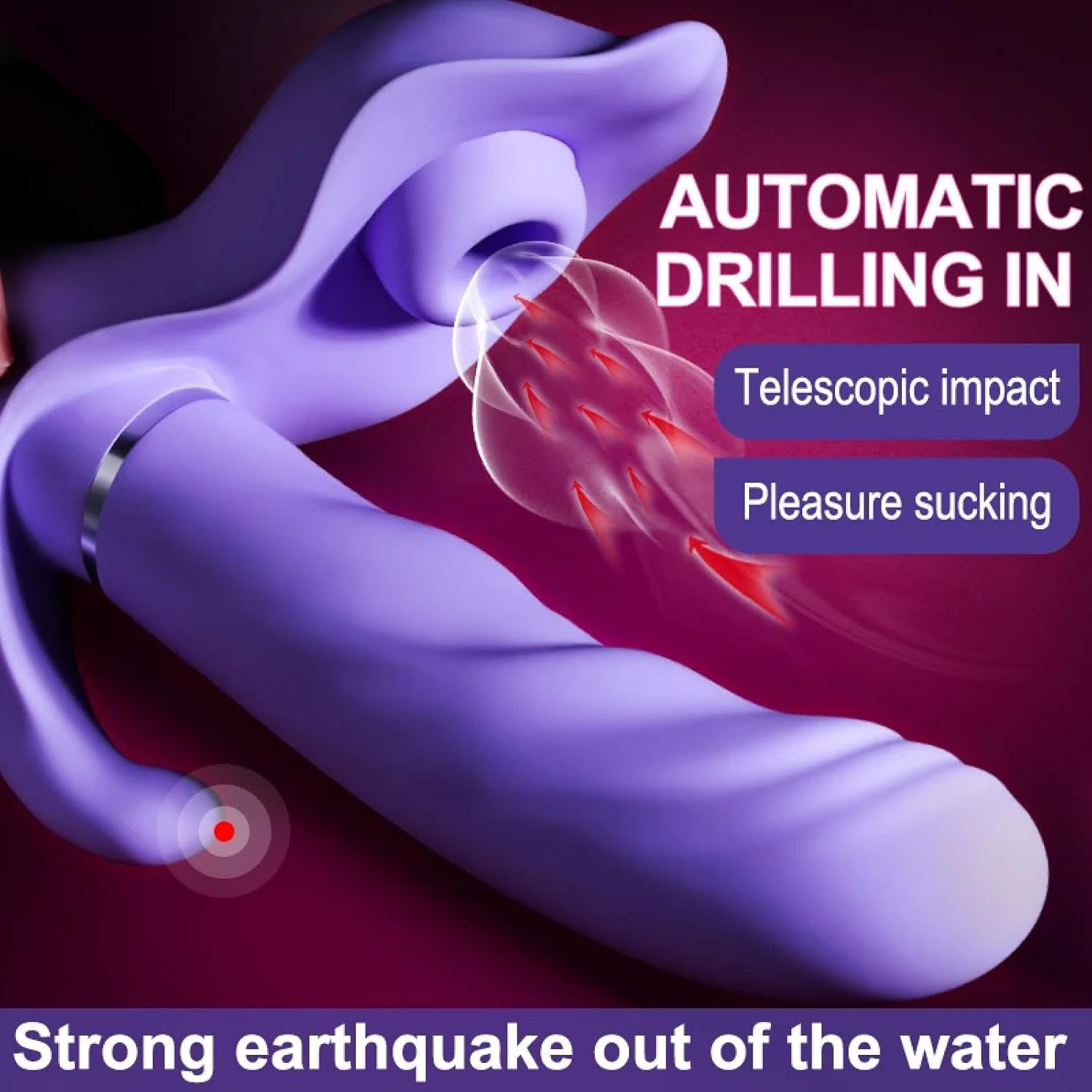 D-34 Dolphin Slap & Suck Vibrator with sleek design, featuring a dolphin shape and multiple stimulation modes.