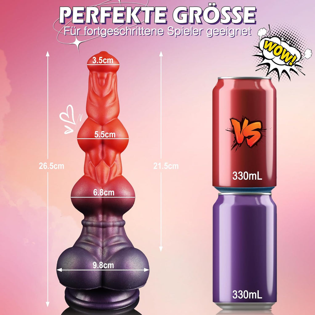Large horse dildo with knot from C-22's Monster Horse Knoted collection, featuring realistic details and sturdy design.