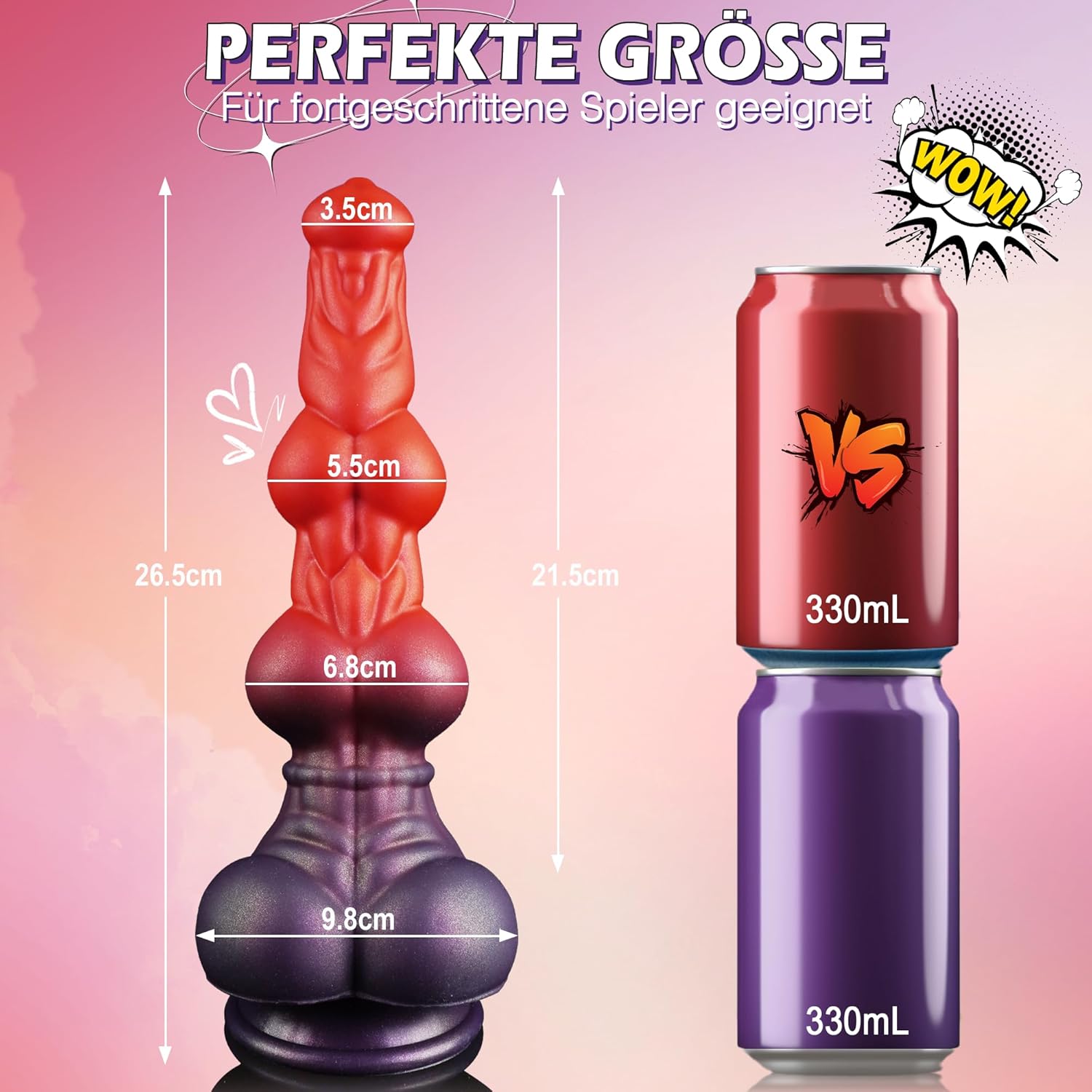 Large horse dildo with knot from C-22's Monster Horse Knoted collection, featuring realistic details and sturdy design.