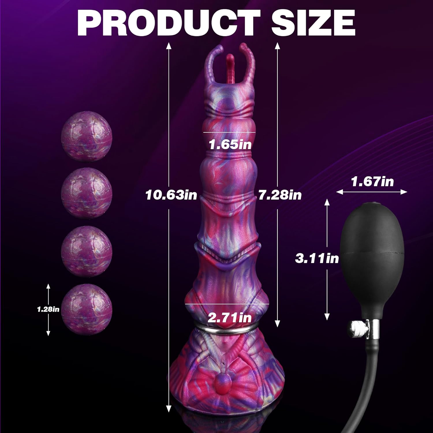 B-33 Monster Ovipositor Dragon inflatable dildo featuring realistic dragon design and detailed texture for immersive experience.