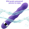 E-27 FlexiGlow Vibrator with flexible, smooth body and ergonomic design, suitable for intimate pleasure and personal use.