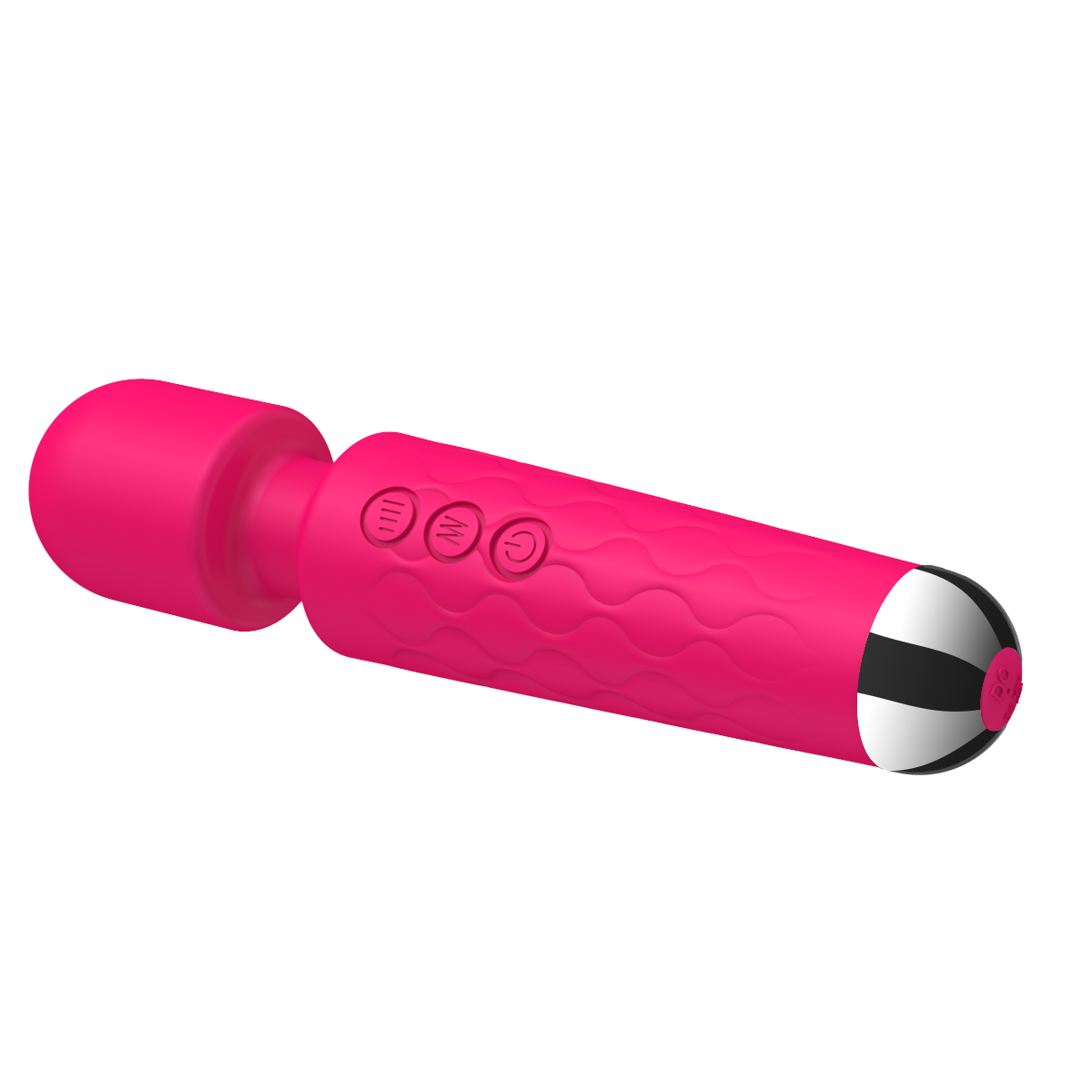E-410 PulseHarmony Wand Vibrator with ergonomic handle and smooth silicone surface for targeted pleasure.