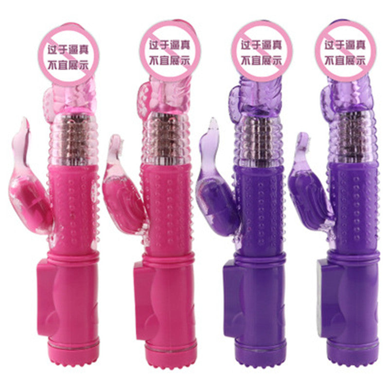 CrystalPearl Rotating Thrusting Rabbit Vibrator by F-36 with smooth silicone surface and rotating, thrusting motion for enhanced pleasure.
