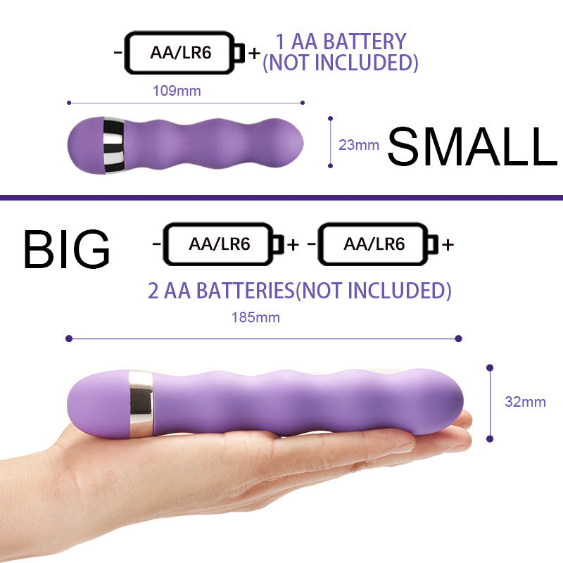E-27 FlexiGlow Vibrator with flexible design and smooth surface, shown on a neutral background.