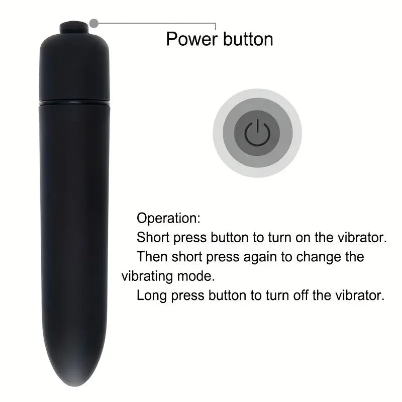 A-54 WhisperBliss Bullet Vibrator perfume bottle with sleek design and label, displayed against a neutral background.