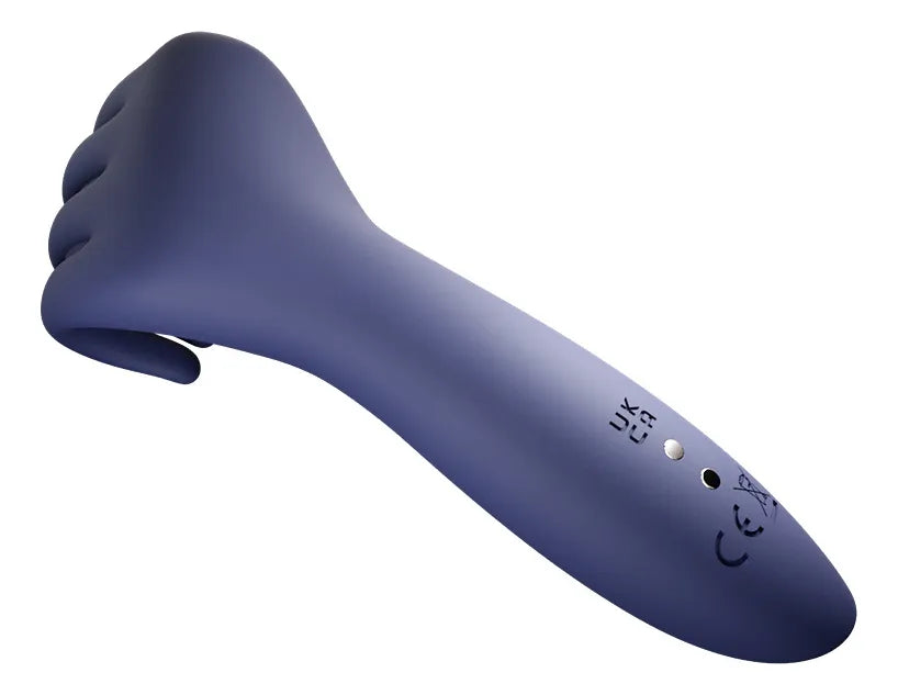 D-44 Hand der Lust vibrator featuring a realistic hand design, made of smooth silicone material for pleasure and stimulation.
