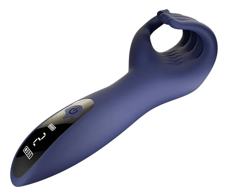 D-44 Hand of Lust vibrator in beige, handheld sex toy with textured surface for enhanced pleasure, ergonomic design for easy use