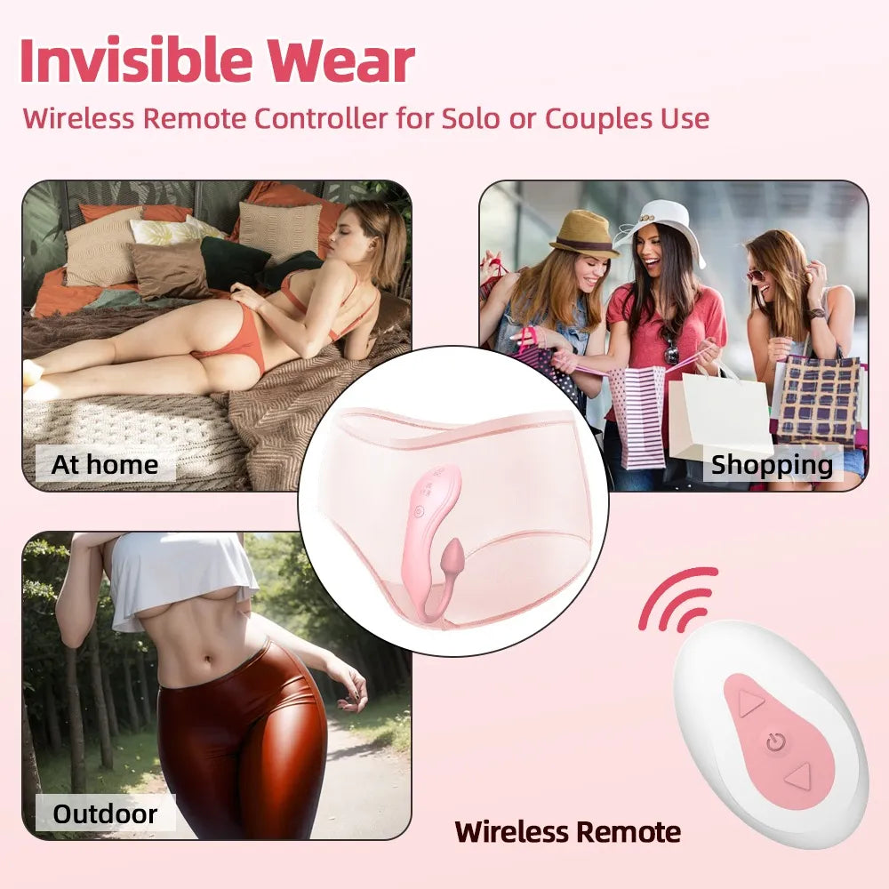 C-31 LunaFlex U-Vibrator with dual stimulation and clitoral stimulator, showcasing its sleek design and flexible features.