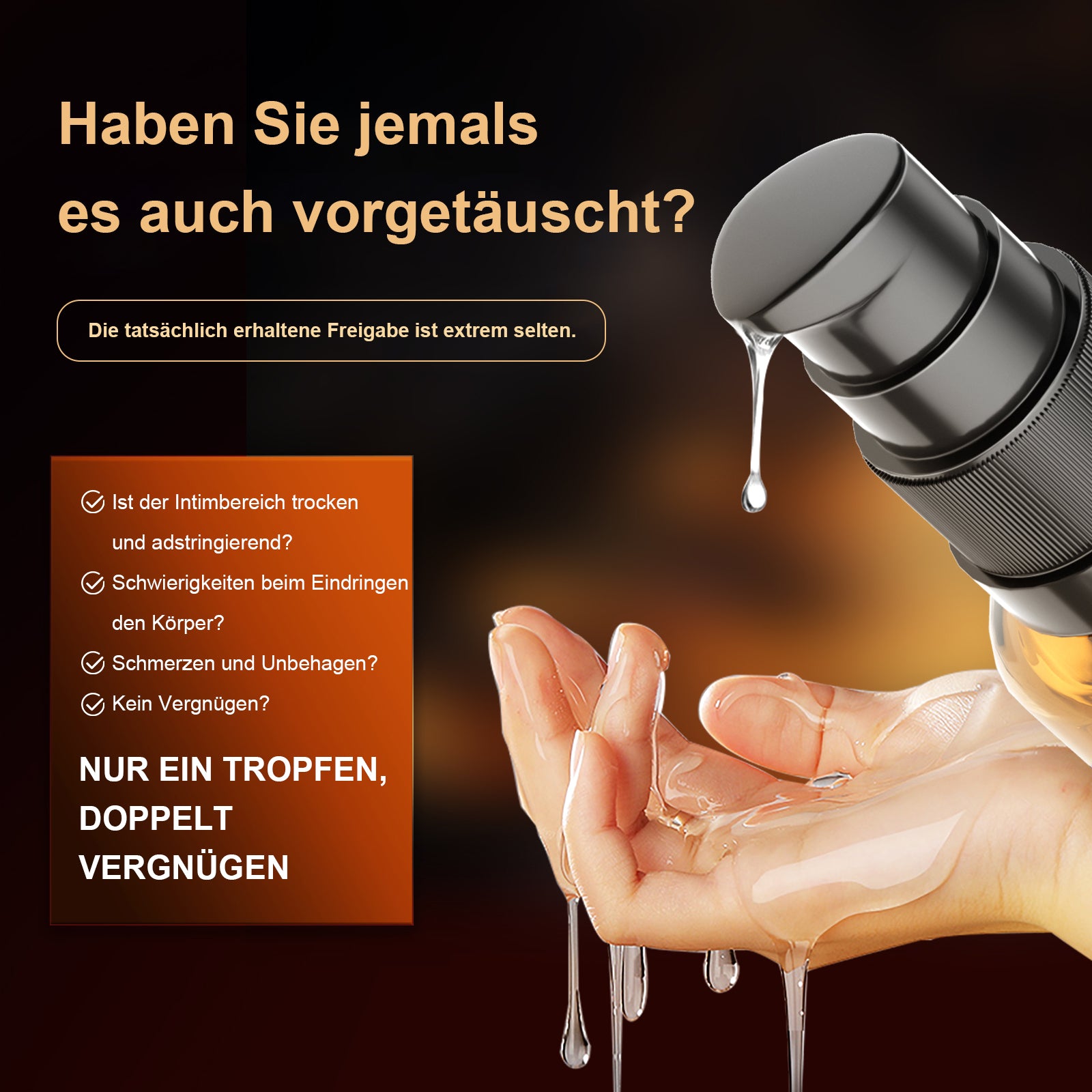 Veloura Drop Female Pleasure Enhancer gel by Erotic Zauber, 30ml, showing the intimate applicator and product packaging.