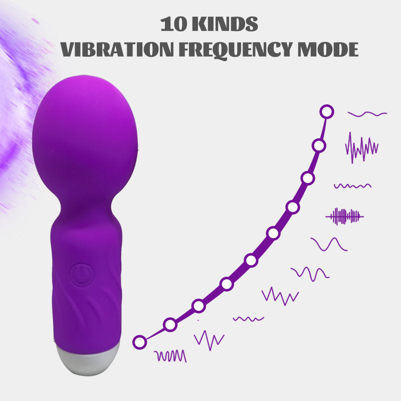D-51 Forest Mini Detonator mini-vibrator with flexible head, black, compact design, suitable for discreet personal pleasure.